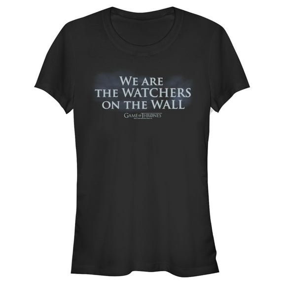 Junior's Game of Thrones Watchers on the Wall  Graphic Tee Black 2X Large