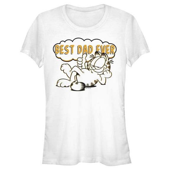 Junior's Garfield Best Dad Ever  Graphic T-Shirt