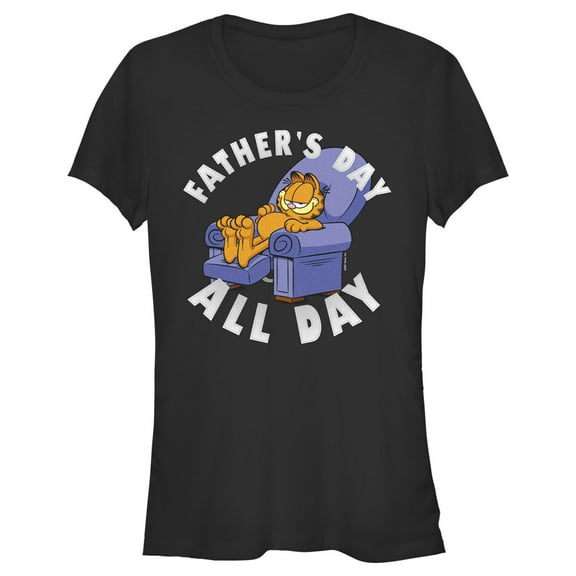 Junior's Garfield Father's Day All Day  Graphic T-Shirt