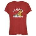thumbnail image 1 of Junior's Garfield Lasagna is My Valentine  Graphic T-Shirt, 1 of 3
