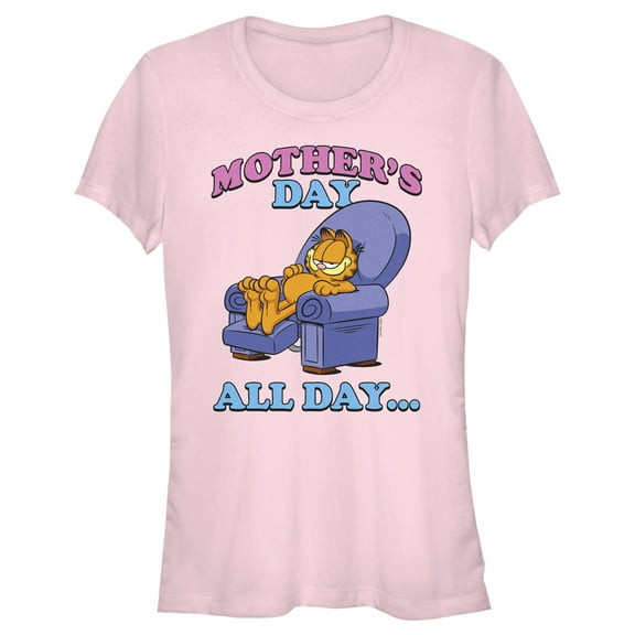 Junior's Garfield Mother's Day All Day  Graphic T-Shirt