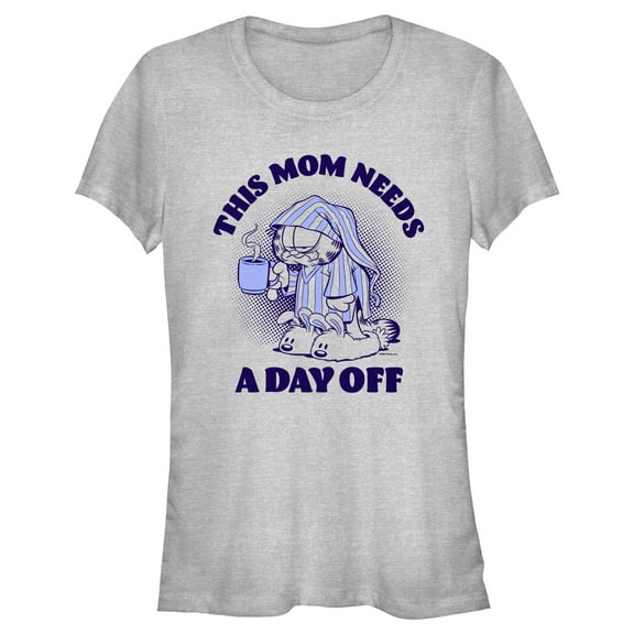 Junior's Garfield This Mom Needs a Day Off  Graphic T-Shirt