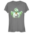 thumbnail image 1 of Junior's Ghostbusters Halloween Stay Puft Marshmallow Man Graphic Tee Charcoal 2X Large, 1 of 3