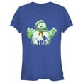 thumbnail image 1 of Junior's Ghostbusters Halloween Stay Puft Marshmallow Man Graphic Tee Royal Blue 2X Large, 1 of 3