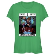 Junior's Goosebumps Night of the Living Dummy Tarot Graphic Tee Kelly Green Medium