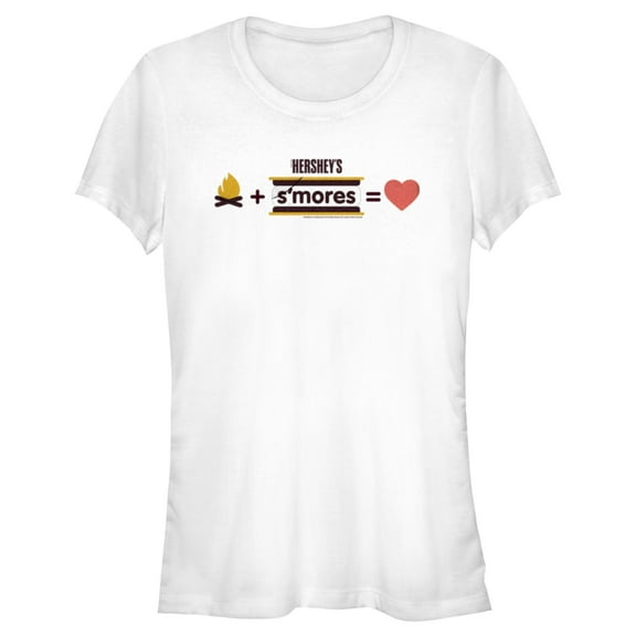 Junior's HERSHEY'S S'mores Equation  Graphic Tee White Small
