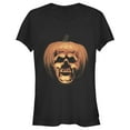 thumbnail image 1 of Junior's Halloween II Skeleton Carved Pumpkin  Graphic Tee Black Large, 1 of 2
