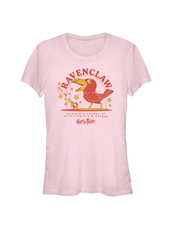 Junior's Harry Potter Cute Ravenclaw Eagle Graphic Tee Light Pink 2X Large