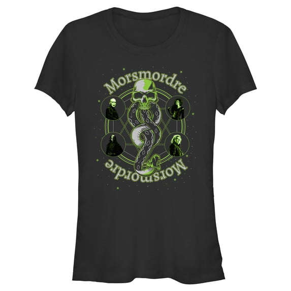 Junior's Harry Potter Death Eaters Morsmordre Graphic Tee Black X Large
