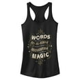 thumbnail image 1 of Junior's Harry Potter Dumbledore Humble Wisdom  Racerback Tank Top Black X Small, 1 of 5
