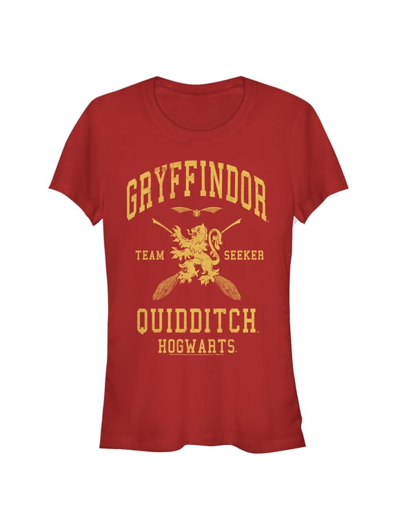 Junior's Harry Potter Gryffindor Quidditch Gold Team Seeker Graphic T-Shirt