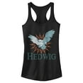 thumbnail image 1 of Junior's Harry Potter Hedwig Owl Flight  Racerback Tank Top Black Medium, 1 of 4