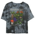 thumbnail image 1 of Junior's Harry Potter Herbology Chart Graphic Crop T-Shirt Black/Charcoal Medium, 1 of 4