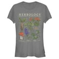 thumbnail image 1 of Junior's Harry Potter Hogwarts Herbology  Graphic Tee Charcoal Large, 1 of 3