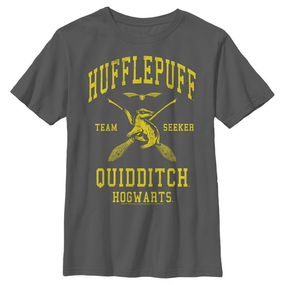 Junior's Harry Potter Hufflepuff Quidditch Seeker Racerback Tank Top Black 2X Large