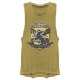 thumbnail image 1 of Junior's Harry Potter Hufflepuff Snitch Crest  Festival Muscle Graphic Tee Gold Heather Large, 1 of 4