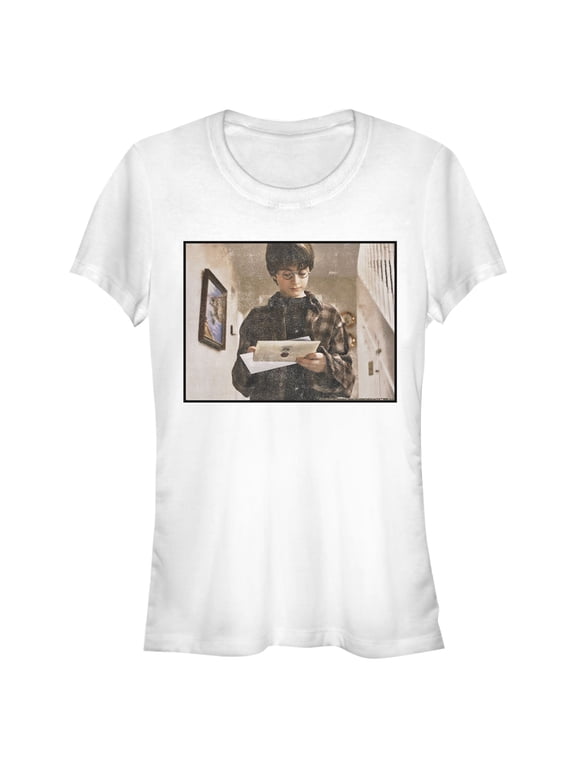 Junior's Harry Potter Letter to Hogwarts Memory Graphic Tee White Medium