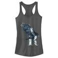 thumbnail image 1 of Junior's Harry Potter Ravenclaw Bird Watercolor  Racerback Tank Top Charcoal X Small, 1 of 3