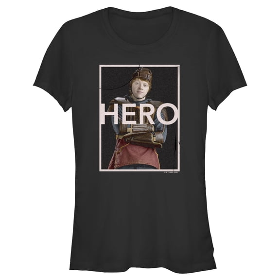 Junior's Harry Potter Ron Weasley Quidditch Hero Graphic Tee Black X Large