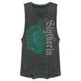 thumbnail image 1 of Junior's Harry Potter Slytherin Dark Badge Logo  Festival Muscle Graphic Tee Charcoal 2X Large, 1 of 4