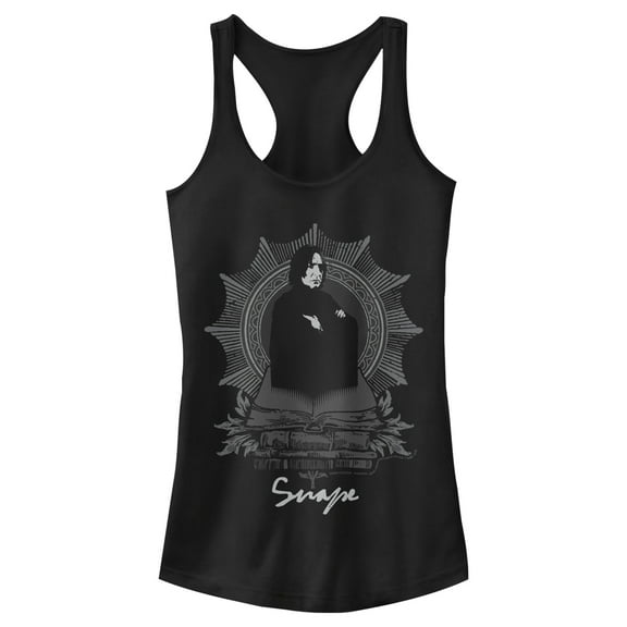 Junior's Harry Potter Snape Potions Frame  Racerback Tank Top Black Medium