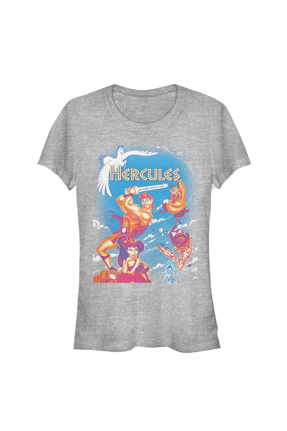 Junior's Hercules Classic Scene Graphic Tee Athletic Heather Large