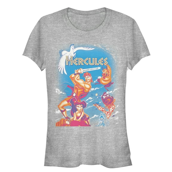 Junior's Hercules Classic Scene  Graphic Tee Athletic Heather Medium