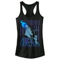 thumbnail image 1 of Junior's Hercules Hades Flame  Racerback Tank Top Black X Small, 1 of 4