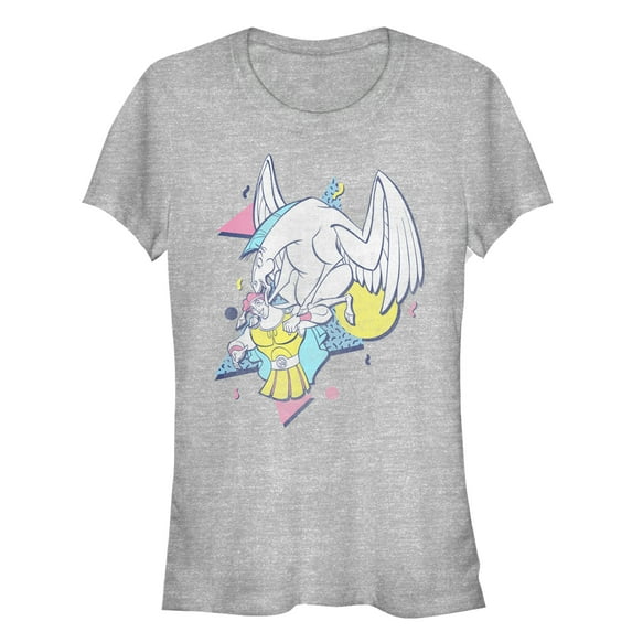 Junior's Hercules Retro Pegasus Love Graphic Tee Athletic Heather X Large