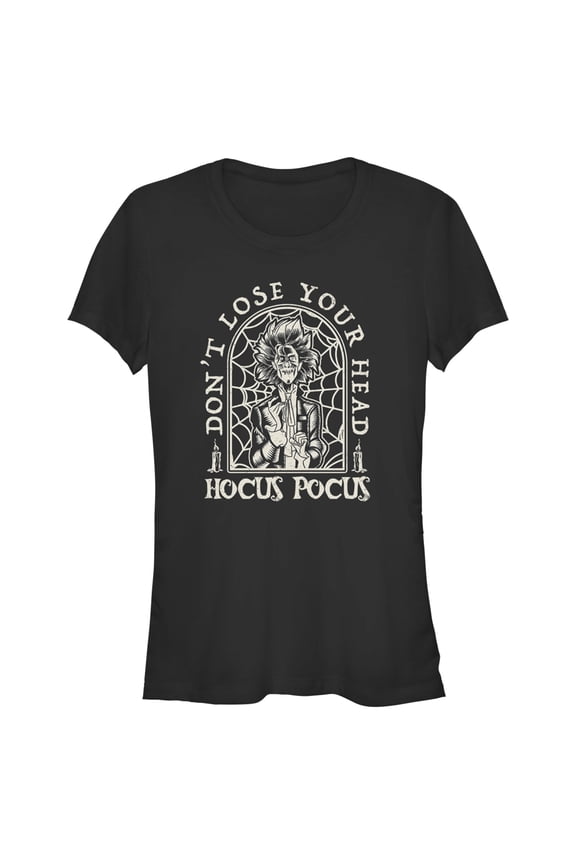 Junior's Hocus Pocus 2 Billy Butcherson Lose Your Head Graphic Tee Black Small