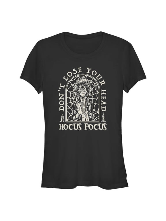 Junior's Hocus Pocus 2 Billy Butcherson Lose Your Head Graphic Tee Black Small