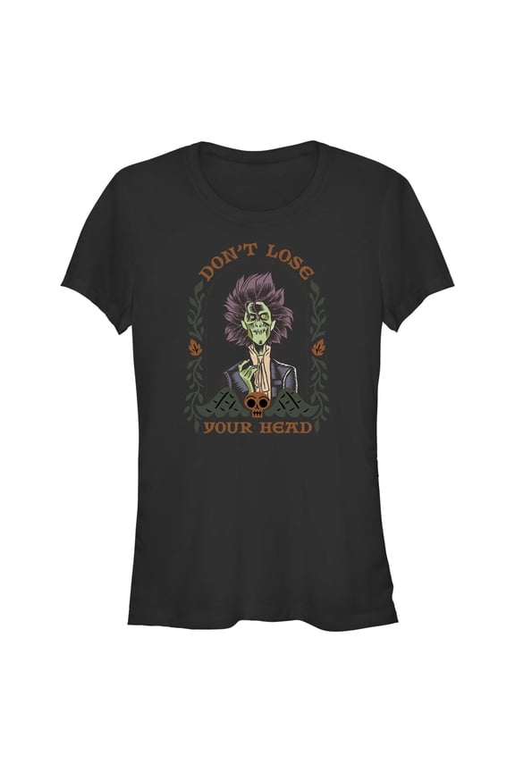 Junior's Hocus Pocus 2 Billy Zombie Lose Your Head Graphic Tee Black Large