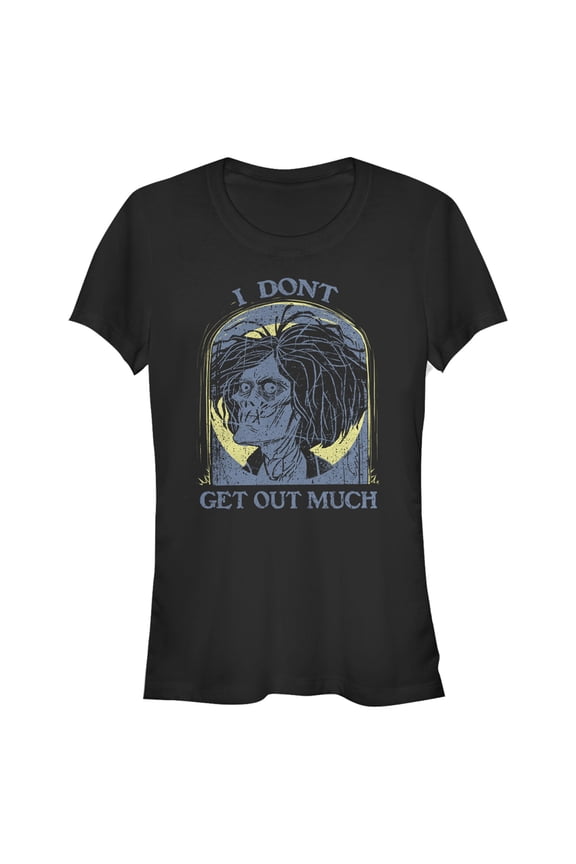 Junior's Hocus Pocus Billy Zombie Get Out Much Graphic Tee Black Large