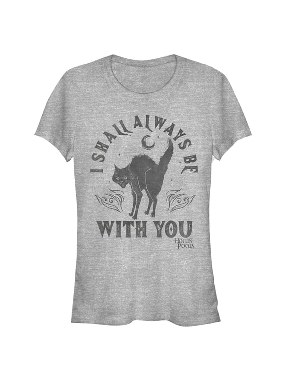 Junior's Hocus Pocus Binx Always With You Graphic Tee Athletic Heather Large
