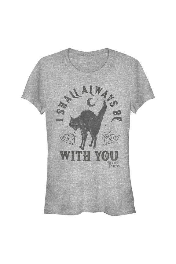 Junior's Hocus Pocus Binx Always With You  Graphic Tee Athletic Heather X Large