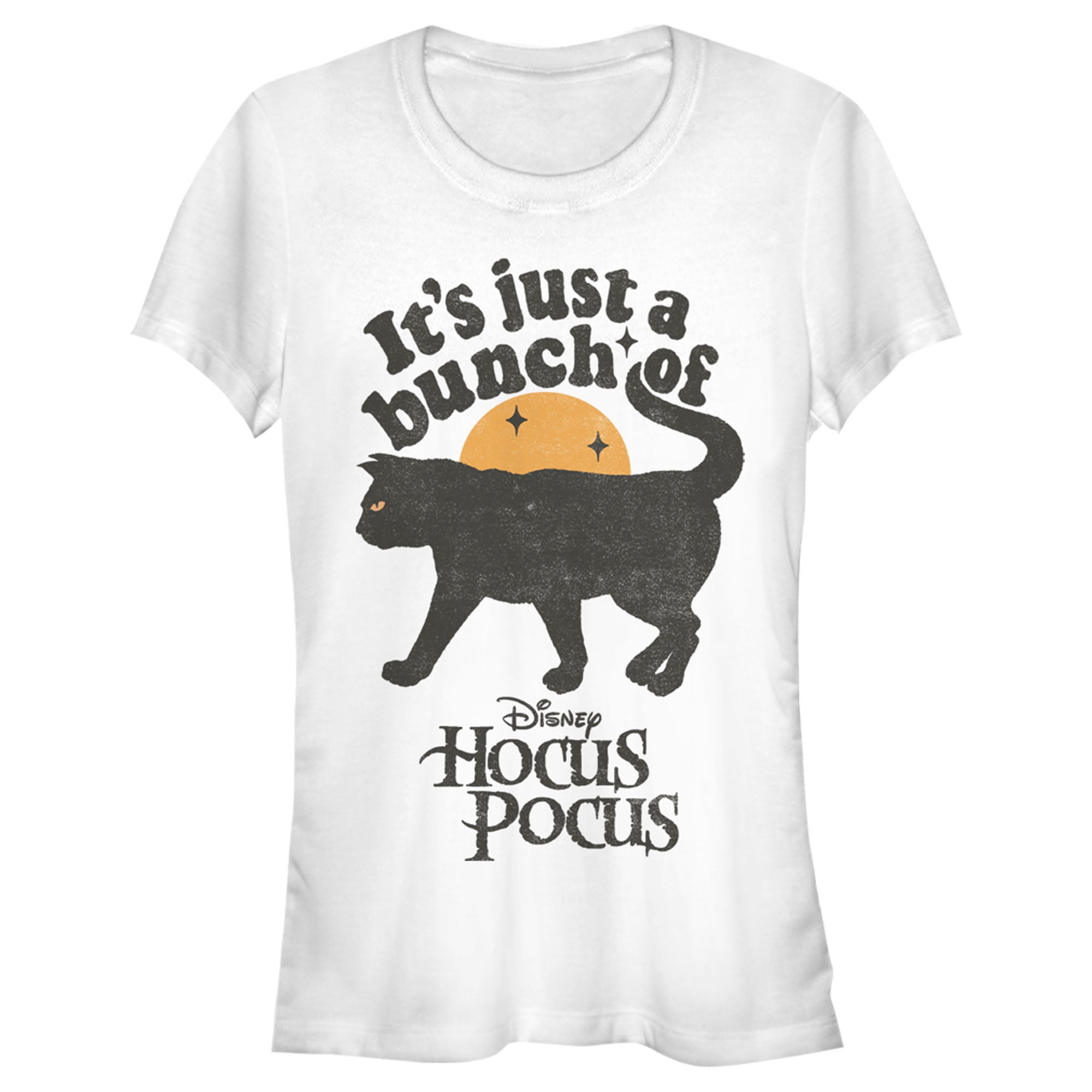 Junior's Hocus Pocus Binx Cat Graphic Tee White Small - Walmart.com