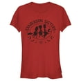 thumbnail image 1 of Junior's Hocus Pocus Sanderson Sisters Broom Silhouette Graphic Tee Red Small, 1 of 2