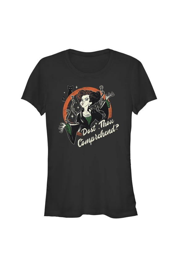 Junior's Hocus Pocus Winifred Comprehend Graphic Tee Black 2X Large