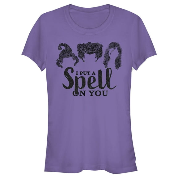Junior's Hocus Pocus Witch's Spell on You  Graphic Tee Purple Medium
