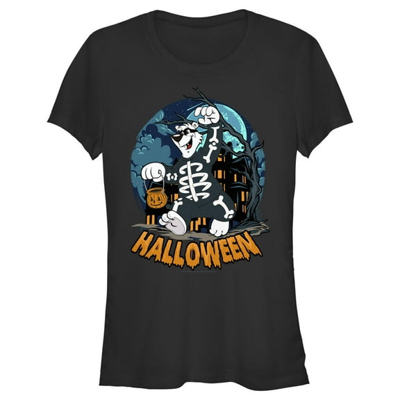 Junior's ICEE Bear Halloween Scare  Graphic Tee Black Medium