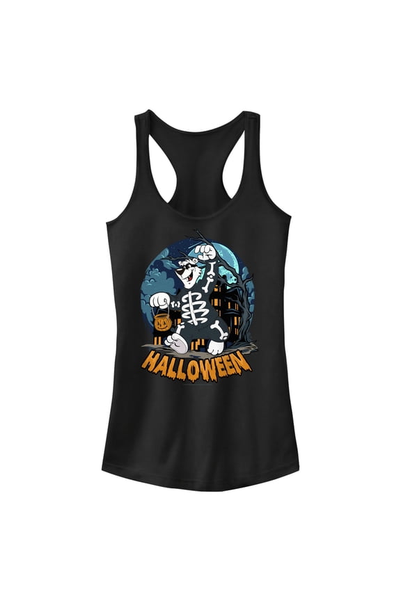Junior's ICEE Bear Halloween Scare Racerback Tank Top Black X Small