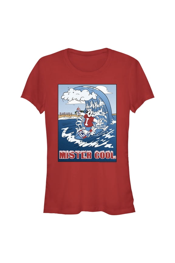 Junior's ICEE Bear Mister Cool Graphic Tee Red Small