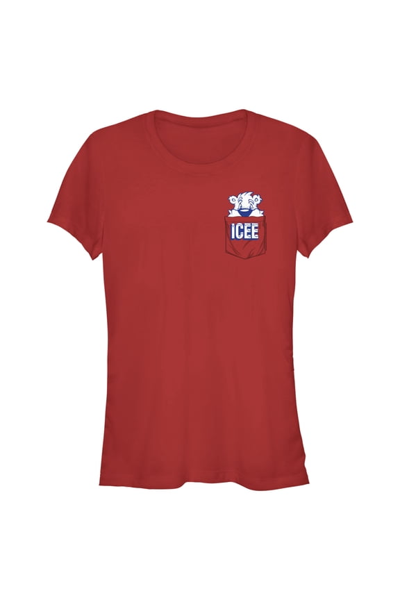 Junior's ICEE Peekaboo Bear Graphic Tee Red Large