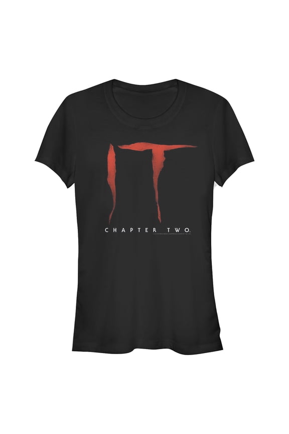 Junior's IT Chapter Two Chapter Two Classic Logo Poster Graphic Tee Black Large