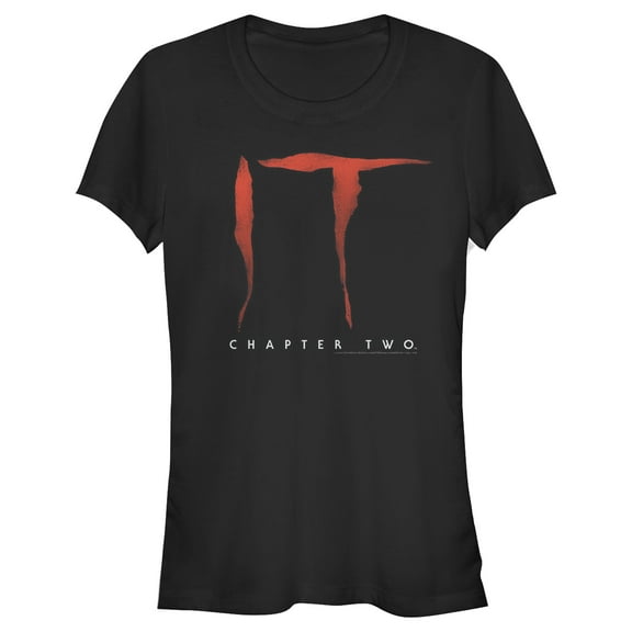 Junior's IT Chapter Two Chapter Two Classic Logo Poster Graphic Tee Black X Large