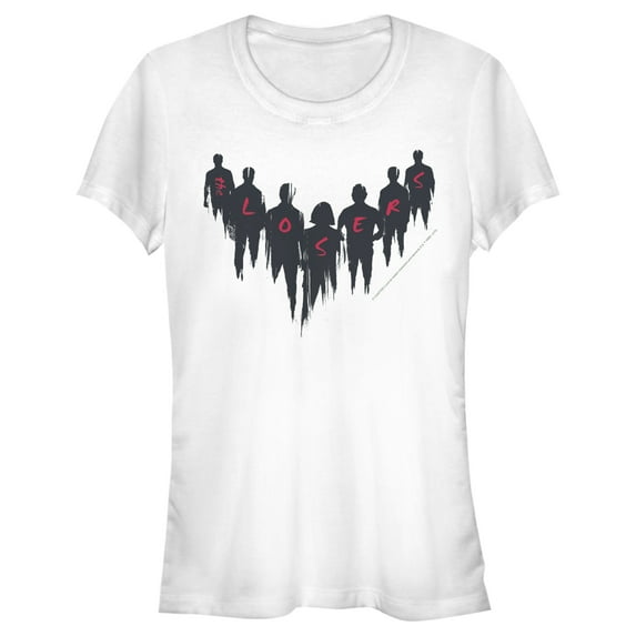 Junior's IT Chapter Two Chapter Two Losers' Club Silhouettes Graphic Tee White X Large