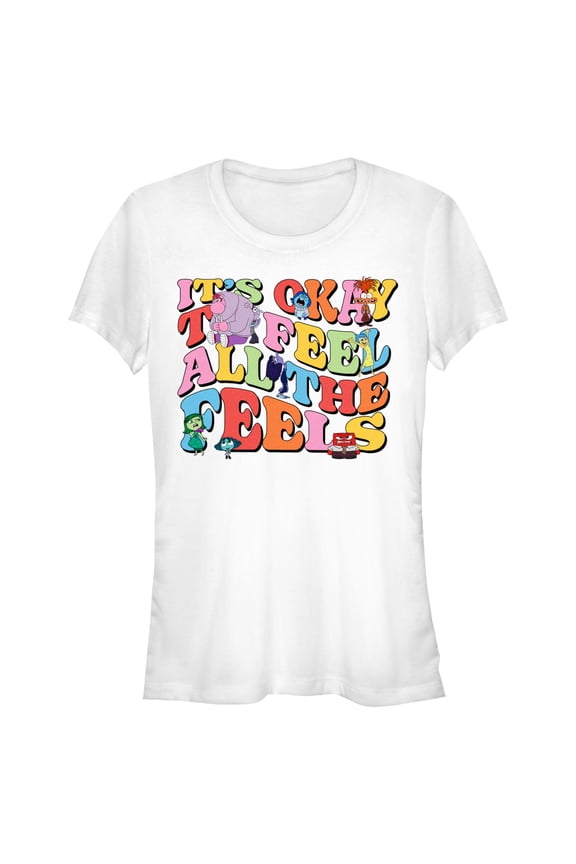 Junior's Inside Out 2 It’s Okay To Feel All the Feels  Graphic T-Shirt