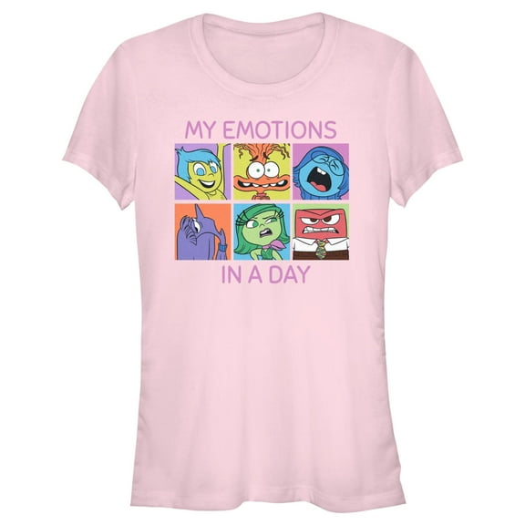 Junior's Inside Out 2 My Emotions in a Day Graphic T-Shirt