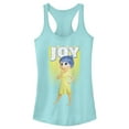 thumbnail image 1 of Junior's Inside Out Happy Joy Racerback Tank Top, 1 of 4