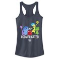thumbnail image 1 of Junior's Inside Out Hashtag Complicated Emotions Racerback Tank Top, 1 of 4
